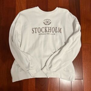 Garage fleece crewneck sweatshirt